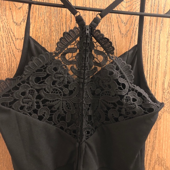 Monique Lace Back Black Jumpsuit from Francesca’s NWT Women’s Small - Picture 5 of 8